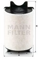 MANN-FILTER Luftfilter für AUDI SEAT SKODA VW