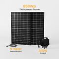 850W Solar Balkonkraftwerk mit 800W Wechselrichter Photovoltaik Solaranlage