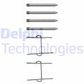 DELPHI LX0081 Zubehörsatz, Scheibenbremsbelag für CITROËN PEUGEOT
