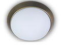LED Deckenschale rund Opalglas mit Dekorring  Ø45cm Esszimmerleuchte dimmbar