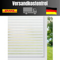 Streifendesign Sichtschutzfolie | Anti-UV Milchglas Streifen | 90x200 cm