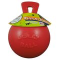 Jolly Tug-n-Toss 10 cm Rot Ball für Hunde mit Griff