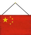 Blechschild 20x30 Fahne Flagge VR Volksrepublik CHINA Staat Land Wand Schild mit