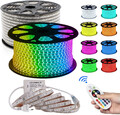 220V 230V RGB LED Streifen Stripe Wasserdicht 5050 Lichtband Außen Lichterkette