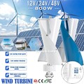 800W Windkraftanlage Vertikale Windräder Generator Mit 12V/24V/48V Laderegler DE