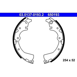 1x Bremsbackensatz ATE 03.0137-0193.2 passend für TOYOTA