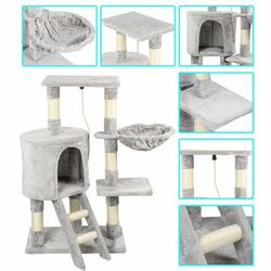 Kratzbaum Katzenkratzbaum XL Kletterbaum Katzenbaum für klein Katzen Sisal