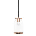 Moderne Glasdecke Pendelleuchte Lampe Kupfer dänisches Design von Hubsch
