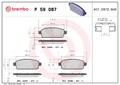 Bremsbelagsatz Scheibenbremse PRIME BREMBO P 59 087 für OPEL ZAFIRA ASTRA TOURER