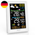 Konsen Wetterstation Funk Mit Außensensor Multifunktionale Funkwetterstation DCF