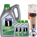 KNECHT/MAHLE ÖLFILTER+MOBIL 5W30 ÖL passend für AUDI VW 2.7+3.0 TDI+V6 TDI+TFSI