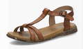 Josef Seibel Sandale Fabricia 01 Braun Glatt Leder Riemchensandale Schnalle