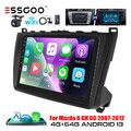 DAB+ Autoradio 4+64G Android 13 Carplay Für Mazda 6 GH GG 04-07 GPS Nav WIFI AHD
