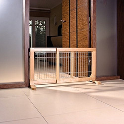 TRIXIE Absperrgitter Treppen & Türgitter für Hunde Haustiere Holz 63-108x50x31cm