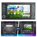 7" Android14 Autoradio GPS NAVI RDS Für VW T5 Transporter Multivan Touareg 2+64G