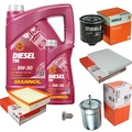 MAHLE Inspektionspaket 6 L MANNOL Diesel TDI 5W-30 für VW Golf III 1.6 1.4
