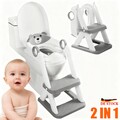 Toilettentrainer Toilettensitz Lerntöpfchen WC Sitz mit Treppe für Kinder HOT DE