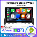 128G Android13 Carplay Autoradio GPS SWC WiFi BT Für Mercedes C Class W204 S204 