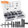 113 Tlg Schlauchverbinder Sortiment Reduzierstück T Stück Verbinder Satz Kfz Set