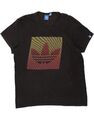 Adidas Herren Grafik T-Shirt Top XL schwarz Baumwolle AJ13