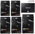 Interne Samsung SSD Festplatte 870 EVO 250GB 500GB 1TB 2TB 4TB 2,5 Zoll SATA 3