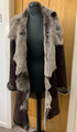 Joseph Echt Lammfell Fell Shearling Wasserfall Mantel Jacke Toscana 40 UK8-10 US4