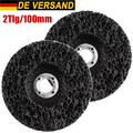 2 x Rostio CSD Scheibe Schwarz CBS Grob-Reinigungsscheibe 100mm Winkelschleifer
