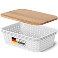 Novaliv Aufbewahrungsbox 1x Aufbewahrungsbox, 1x Holzdeckel