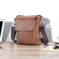 Vintage Herren Schultertasche Echt Leder Umhängetasche Crossbody Bag Handtasche