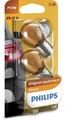 2 PHILIPS KUGELLAMPE PY21W GLÜHLAMPE GELB 12V 21W BLISTERPACK | 12496NAB2