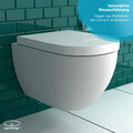 Alpenberger Wand WC Spülrandlos Toilette mit Bidet Taharet WC Sitz Made in EU
