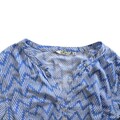 Kühlende Viskose Blau Weiß Muster Sommertraum Bluse Tom Tailor 38 M Lockerleicht