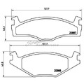 1x Brembo Bremsbelagsatz vorne für VW Santana 32B Scirocco 1 53 2 53B | 593326