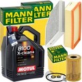 MANN INSPEKTIONSPAKET+5L MOTUL 5W-30 MOTORÖL passend für AUDI A4 B8 A5 Q5 2.0TDI
