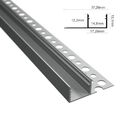 LED Einputz Profil "TROCKENBAU-14L" Rigips Fliesen Leiste für Streifen + Abd