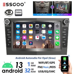 Für Opel Corsa C D Zafira B Astra H Android 13 Apple Carplay Autoradio GPS NAVI
