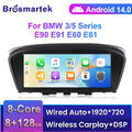 Android 14 Autoradio CarPlay 8+128GB GPS Navi für BMW 3/5er E60 E61 E90 E91 CIC