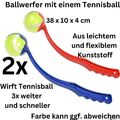 Ballschleuder Ballwerfer Hundespielzeug Ball Schleuder inklusive Ball Wurfarm 2x