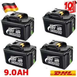Für  Makita Akku 18V 9,0AH 6AH BL1815 BL1850B BL1840B BL1830 LXT Lithium