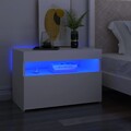 Nachttisch mit LED-Leuchten Nachtschrank Nachtkommode mehrere Auswahl vidaXL