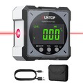 XUNTOP Digitaler Winkelmesser Neigungsmesser Laser Wasserwaage mit LCD Displa...