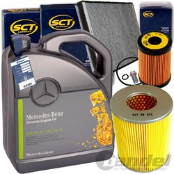 FILTERSET SATZ +ORIGINAL 5W30 ÖL für MERCEDES A KLASSE W168 A140 A190 102+125 PS