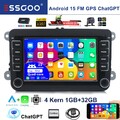 DAB+ CahtGPT Autoradio Android 15 Carpaly navi Für 2 DIN VW GOLF 5 6 Passat Polo