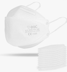 FFP2-Masken DOC NFW einzel verpackt Mundschutz Atemschutz Maske CE Norm [25-100