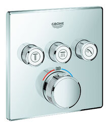 Grohe Grohtherm SmartControl Thermostat mit 3 Absperrventilen Design... 29126000