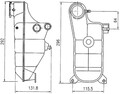 Ausgleichsbehälter Kühlmittel MAHLE CRT 119 000S für MERCEDES W201 W124 190 S124