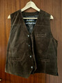 Weste Herren L leder braun
