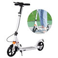 Faltbarer Scooter Für Erwachsene Mit Handbremse Cityroller Tretroller Weiß DHL