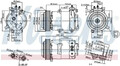 Klimaanlagen – Kompressor R 134a PAG 46 89569 NISSENS für FORD C-MAX FOCUS C-MAX