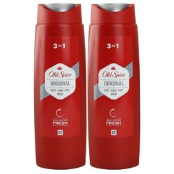 Old Spice Original 2 x 250 ml 3 in 1 Duschgel Shampoo Körper Haare Gesicht